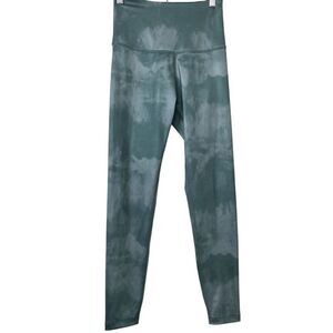Beyond Yoga Olympus High Rise‎ 7/8 Leggings Green Pattern Women's Small